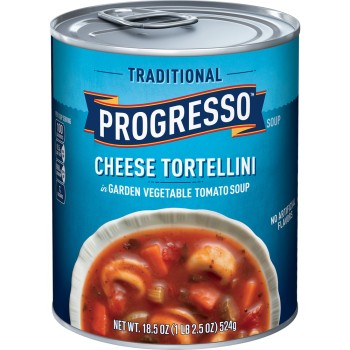Progresso Cheese Tortellini in Garden Vegetable Tomato Soup