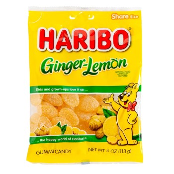 Haribo Gummi Candy Ginger-Lemon Haribo Gummi Candy Ginger-Lemon