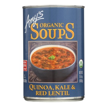 Amy's Organic Soups Quinoa Kale and Red Lentil Soup