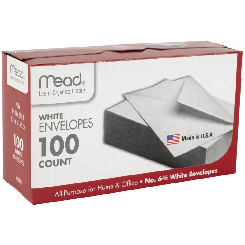 Mead Envelopes 100 Count Mead Envelopes 100 Count