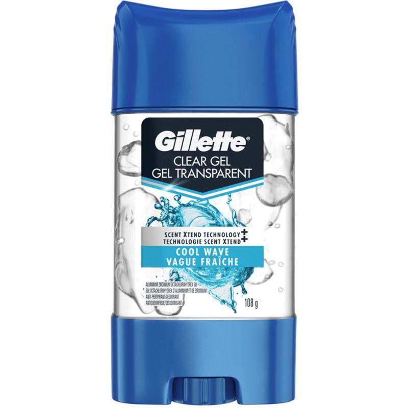 Gillette For Men, Clear Gel, Cool Wave Gillette For Men, Clear Gel, Cool Wave