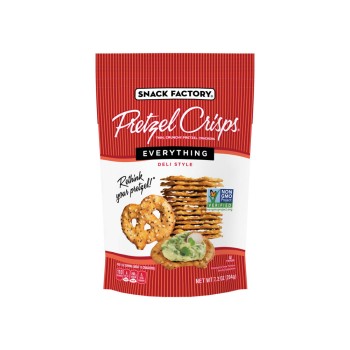 SNACK FACTORY PRETZEL CRISPS EVERYTHING SNACK FACTORY PRETZEL CRISPS EVERYTHING
