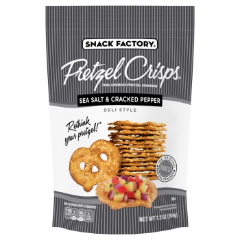 SNACK FACTORY PRETZEL CRISPS SEA SALT & CRACKED PEPPER SNACK FACTORY PRETZEL CRISPS SEA SALT & CRACKED PEPPER