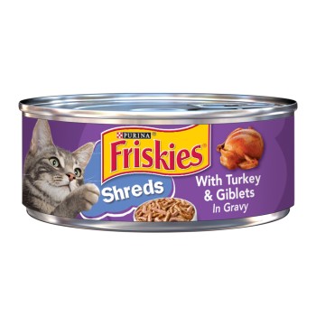 Friskies Savory Shreds With Turkey & Giblets Friskies Savory Shreds With Turkey & Giblets