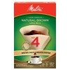 Melitta Coffee Filters #4 Cone Coffee Unbleached Natural Brown