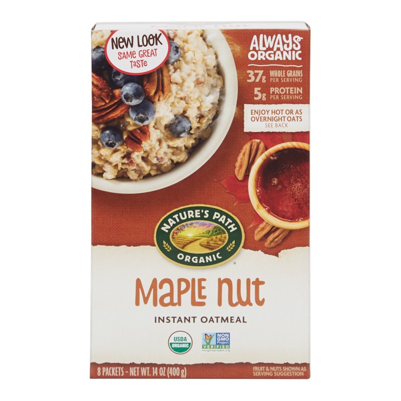 NATURE'S PATH OATMEAL MAPLE NUT NATURE'S PATH OATMEAL MAPLE NUT