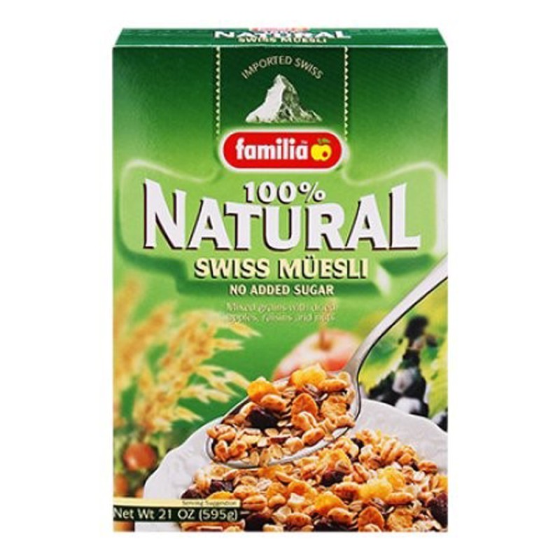 Familia 100% Natural Swiss Muesli Cereal, 21-Ounce Boxes Familia 100% Natural Swiss Muesli Cereal, 21-Ounce Boxes
