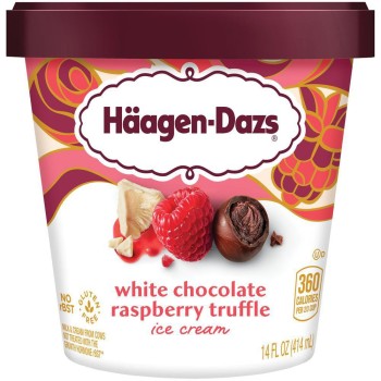 Haagen-Dazs White Chocolate Raspberry Truffle Haagen-Dazs White Chocolate Raspberry Truffle
