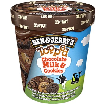 Ben & Jerry's Ben & Jerry's Chocolate Milk & Cookies Topped Ice Cream Ben & Jerry's Ben & Jerry's Chocolate Milk & Cookies Topped Ice Cream