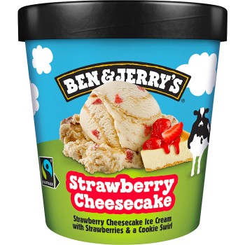 BEN & JERRY'S STRAWBERRY CHEESECAKE BEN & JERRY'S STRAWBERRY CHEESECAKE