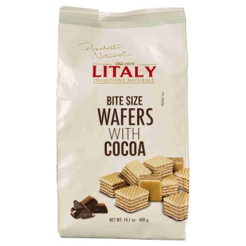 Litaly Bite Size Wafers With Cocoa Litaly Bite Size Wafers With Cocoa