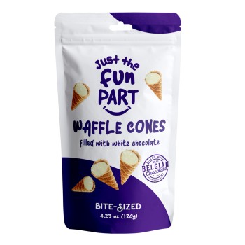 Waffle Cones With White Chocolate Waffle Cones With White Chocolate