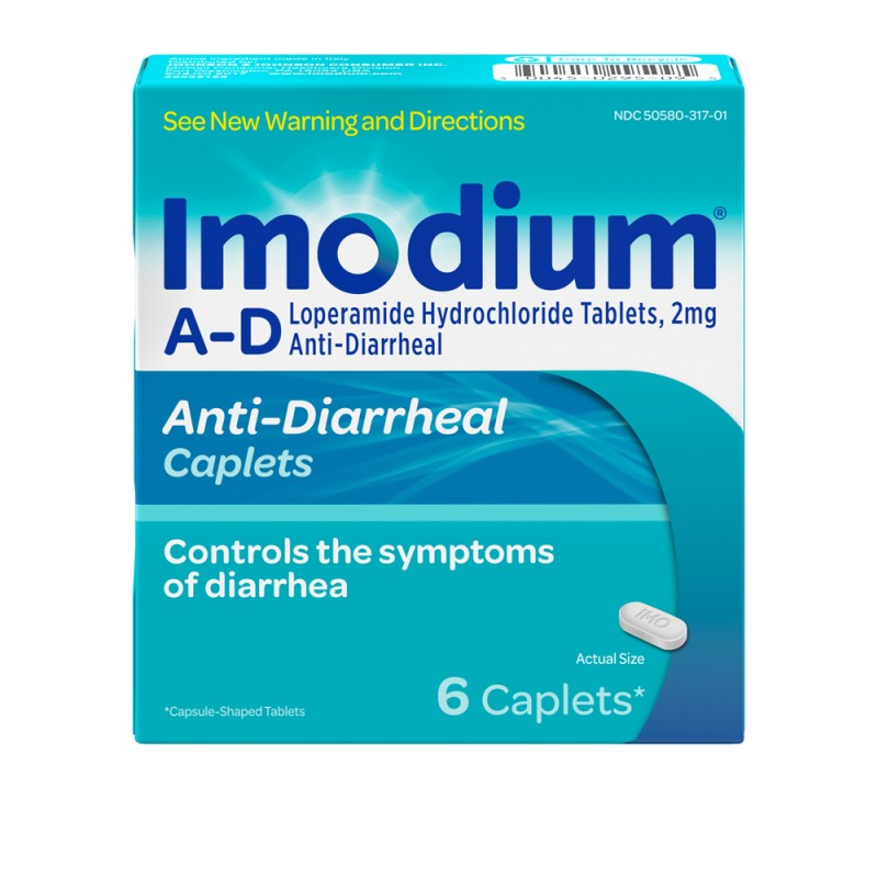 Imodium A-d, Anti-diarrheal, 6 Caplets Imodium A-d, Anti-diarrheal, 6 Caplets