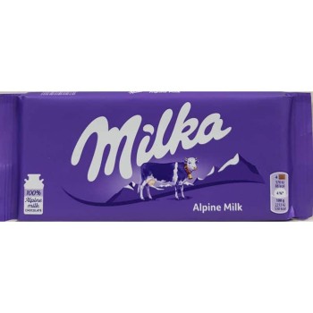 Milka Alpine Milk Chocolate Bar Milka Alpine Milk Chocolate Bar