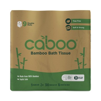 Caboo 9 Double Rolls Bamboo bath tissue Caboo 9 Double Rolls Bamboo bath tissue