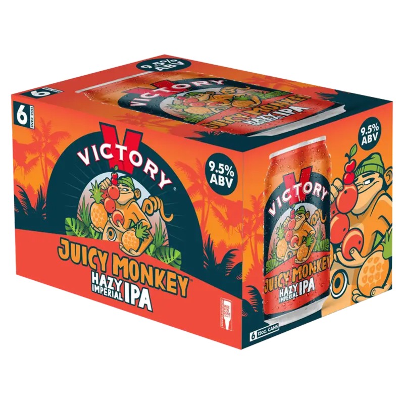 Victory Juicy Monkey Hazy Imperial IPA Victory Juicy Monkey Hazy Imperial IPA
