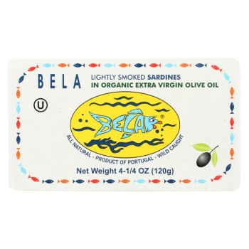 Bella Sardines In EVOO With Smoke Flavor Bella Sardines In EVOO With Smoke Flavor