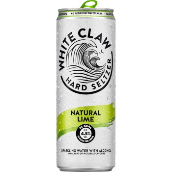WHITE CLAW HARD SELTZER NATURAL LIME WHITE CLAW HARD SELTZER NATURAL LIME