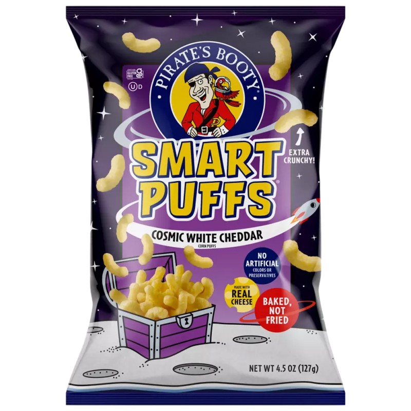 PIRATE'S BOOTY SMART PUFFS COSMIC WHITE CHEDDAR PIRATE'S BOOTY SMART PUFFS COSMIC WHITE CHEDDAR