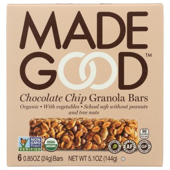 MADE GOOD CHOCOLATE CHIP GRANOLA BARS MADE GOOD CHOCOLATE CHIP GRANOLA BARS