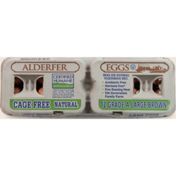 Alderfer Eggs Cage-Free Grade A Large Brown Eggs