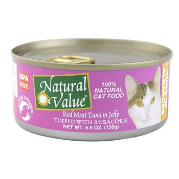Natural Value TUNA & albacore cat food 5.5 oz Natural Value TUNA & albacore cat food 5.5 oz