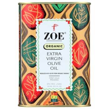 Zoe Organic Extra Virgin Olive Oil 750ml Zoe Organic Extra Virgin Olive Oil 750ml