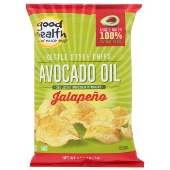 Good Health Avocado Oil Kettle Chips – Jalapeño Good Health Avocado Oil Kettle Chips – Jalapeño