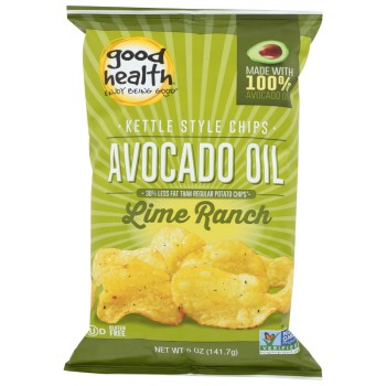 Good Health Avocado Oil Kettle Chips – Lime Ranch Good Health Avocado Oil Kettle Chips – Lime Ranch
