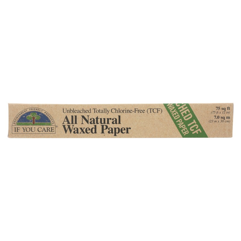 IF YOU CARE UNBLEACHED WAXED PAPER 75 Sq ft IF YOU CARE UNBLEACHED WAXED PAPER 75 Sq ft