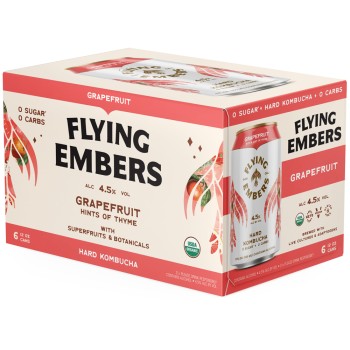 Flying Embers Grapefruit Hard Kombucha Flying Embers Grapefruit Hard Kombucha