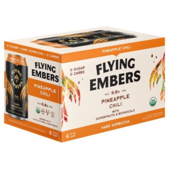 Flying Embers Pineapple Chili Hard Kombucha Flying Embers Pineapple Chili Hard Kombucha