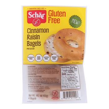 Schar Gluten Free Bagles Cinnamon Schar Gluten Free Bagles Cinnamon