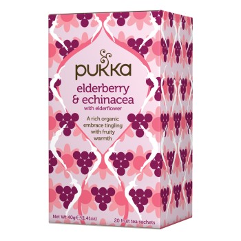 Pukka Organic Tea Elderberry & Echinacea Pukka Organic Tea Elderberry & Echinacea