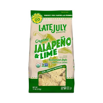 Late July Snacks Organic Jalapeno & Lime Tortilla Chips Late July Snacks Organic Jalapeno & Lime Tortilla Chips
