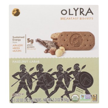 Olyra Breakfast Biscuits Hazelnut Carob Olyra Breakfast Biscuits Hazelnut Carob