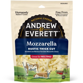 Andrew & Everett Rustic Thick Cut Shredded Mozzarella Andrew & Everett Rustic Thick Cut Shredded Mozzarella