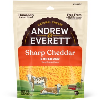 Andrew & Everett Sharp Cheddar, Shredded Andrew & Everett Sharp Cheddar, Shredded