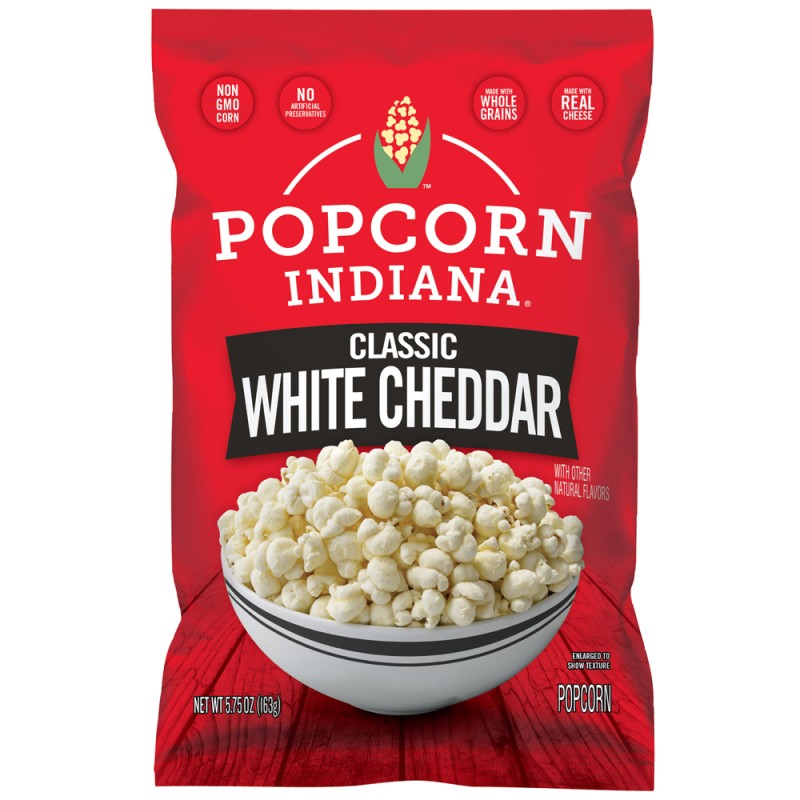 POPCORN INDIANA WHITE CHEDDAR POPCORN INDIANA WHITE CHEDDAR