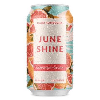 June Shine Hard Kombucha Grapefruit Paloma June Shine Hard Kombucha Grapefruit Paloma