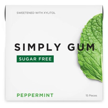 Simply Gum Sugar Free Peppermint Simply Gum Sugar Free Peppermint