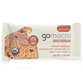 GoMacro  Double Chocolate + Peanut Butter Chips MacroBar GoMacro  Double Chocolate + Peanut Butter Chips MacroBar