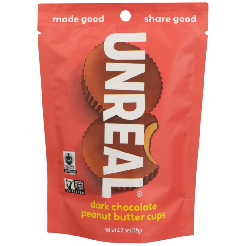 Unreal Cups Dark Chocolate Peanut Butter, Unreal Cups Dark Chocolate Peanut Butter,