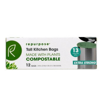 Repurpose Compostable Tall Kitchen Bag 12ct