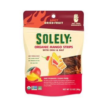Solely Organic Mango Strips Chilli & Salt Solely Organic Mango Strips Chilli & Salt