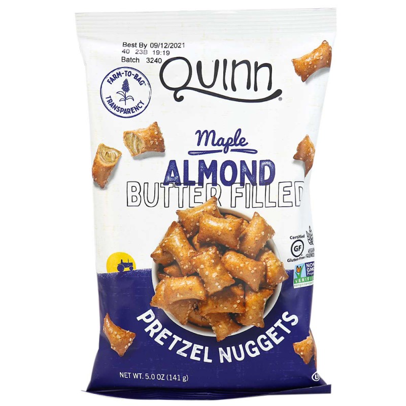 Quinn Pretzel Nuggets Maple Almond Butter Quinn Pretzel Nuggets Maple Almond Butter