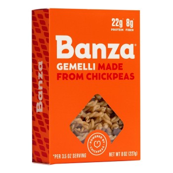 Banza Pasta Chickpea Gemelli Banza Pasta Chickpea Gemelli