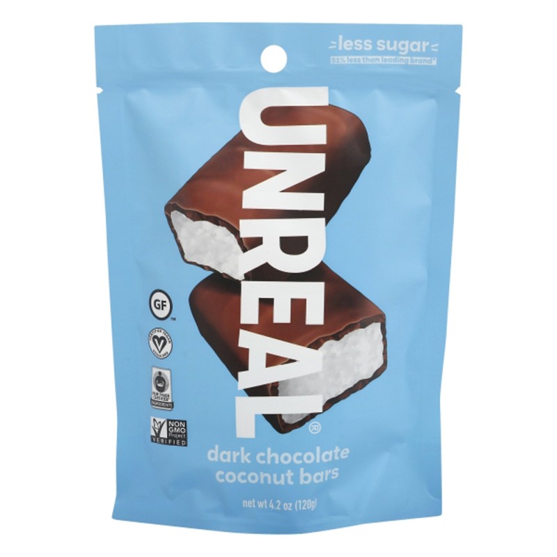 Unreal Dark Chocolate Coconut Bars Unreal Dark Chocolate Coconut Bars
