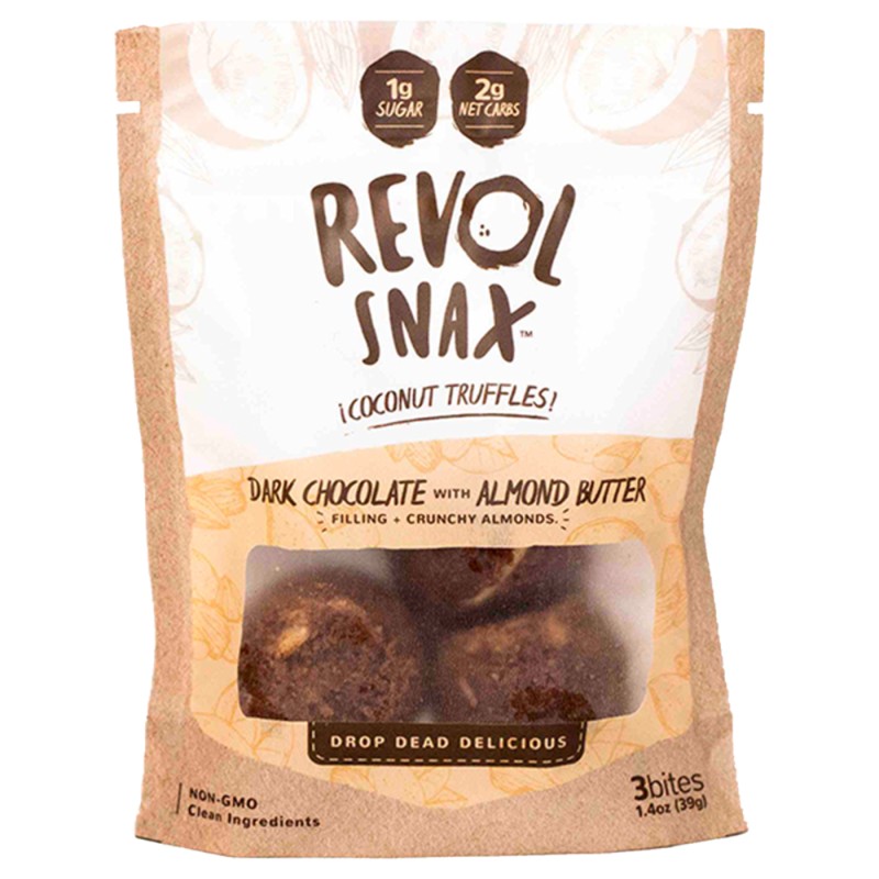 Revol Snax Bites Chocolate & Almond Revol Snax Bites Chocolate & Almond