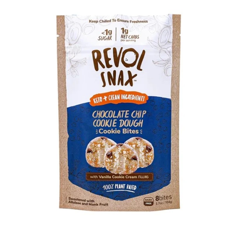 Revol Snax Bites Chocolate Chip Cookie Revol Snax Bites Chocolate Chip Cookie